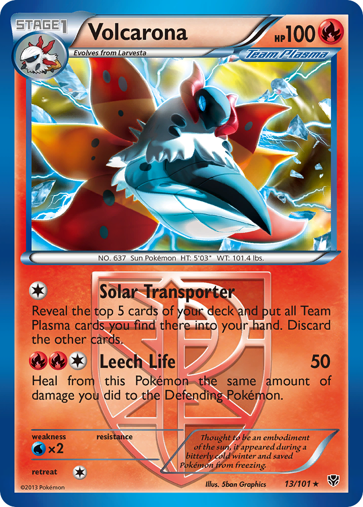 Plasma Blast Volcarona #13/101